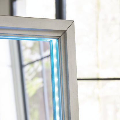 Miroir/rangement sur pied Evesen