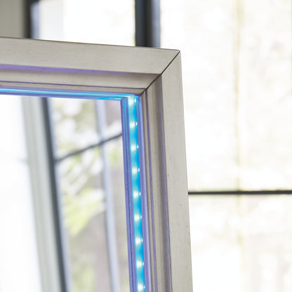 Miroir/rangement sur pied Evesen