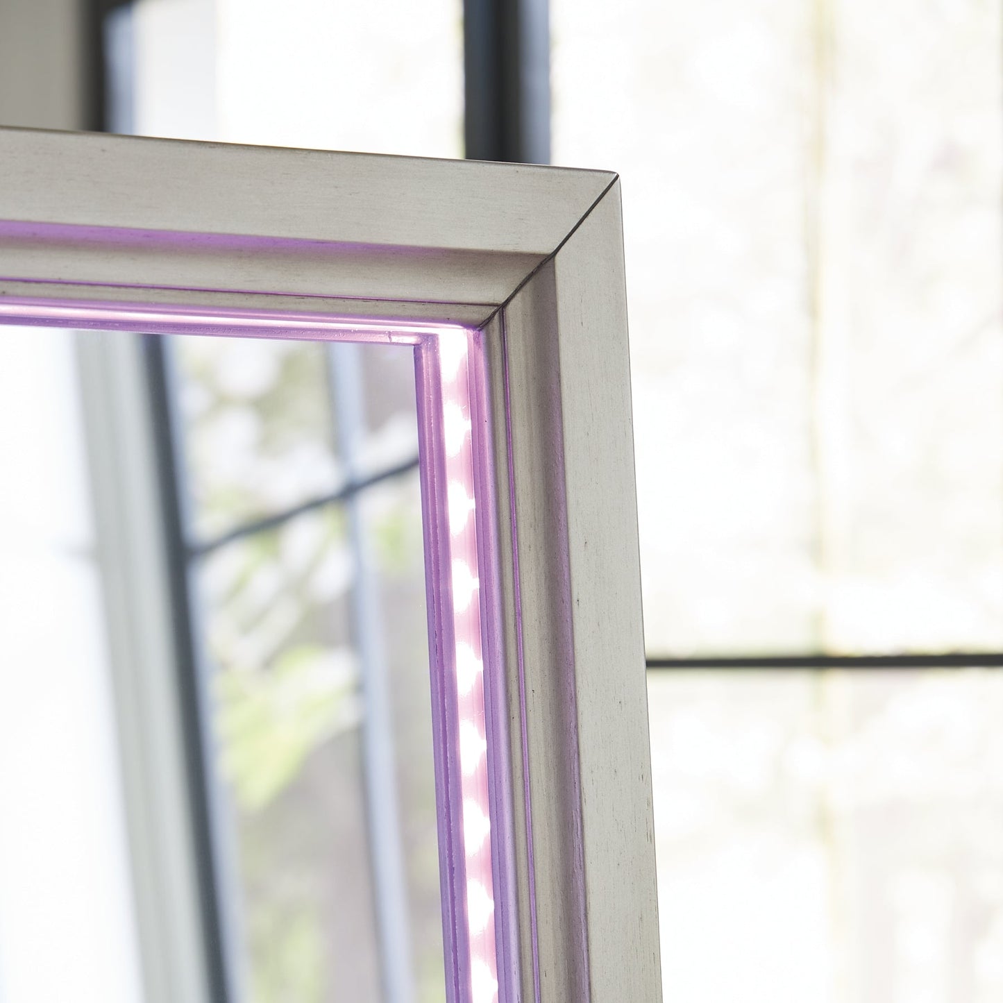 Miroir/rangement sur pied Evesen