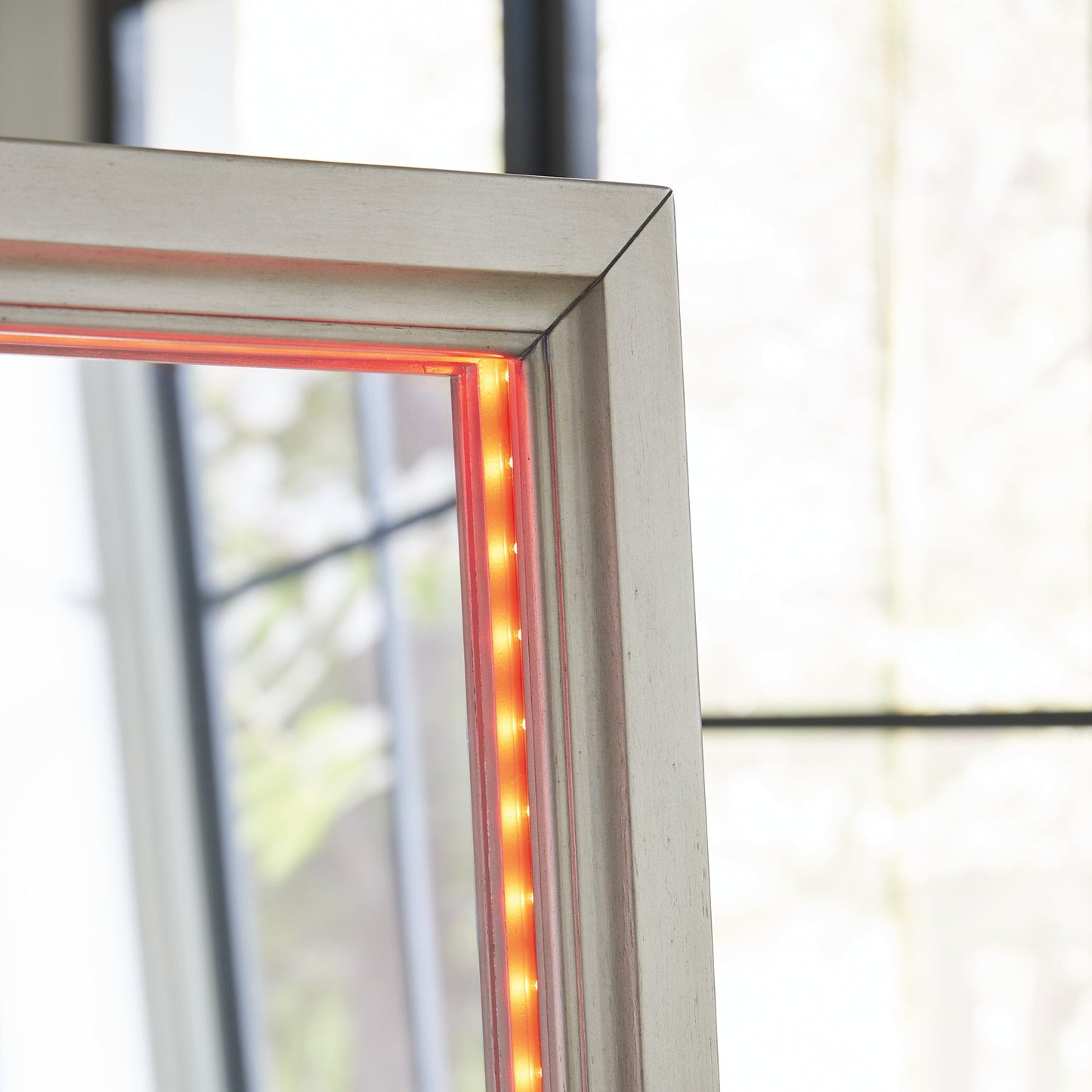 Miroir/rangement sur pied Evesen