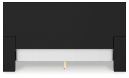 Lit à panneaux Londer King avec commode, coffre et table de chevet à miroir