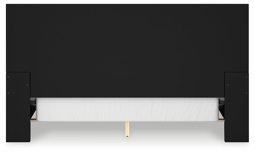 Lit king size Londer California avec commode, commode et table de chevet à miroir