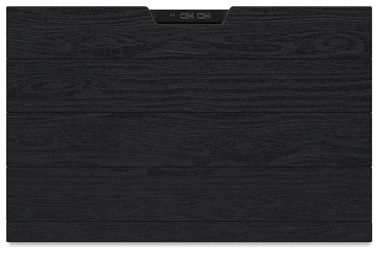 Lit king size Londer California avec commode, commode et table de chevet à miroir