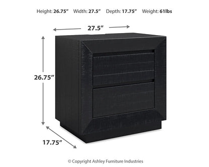 Lit king size Londer California avec commode, commode et table de chevet à miroir