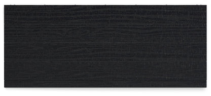 Lit queen-size à panneaux Londer avec commode et miroir