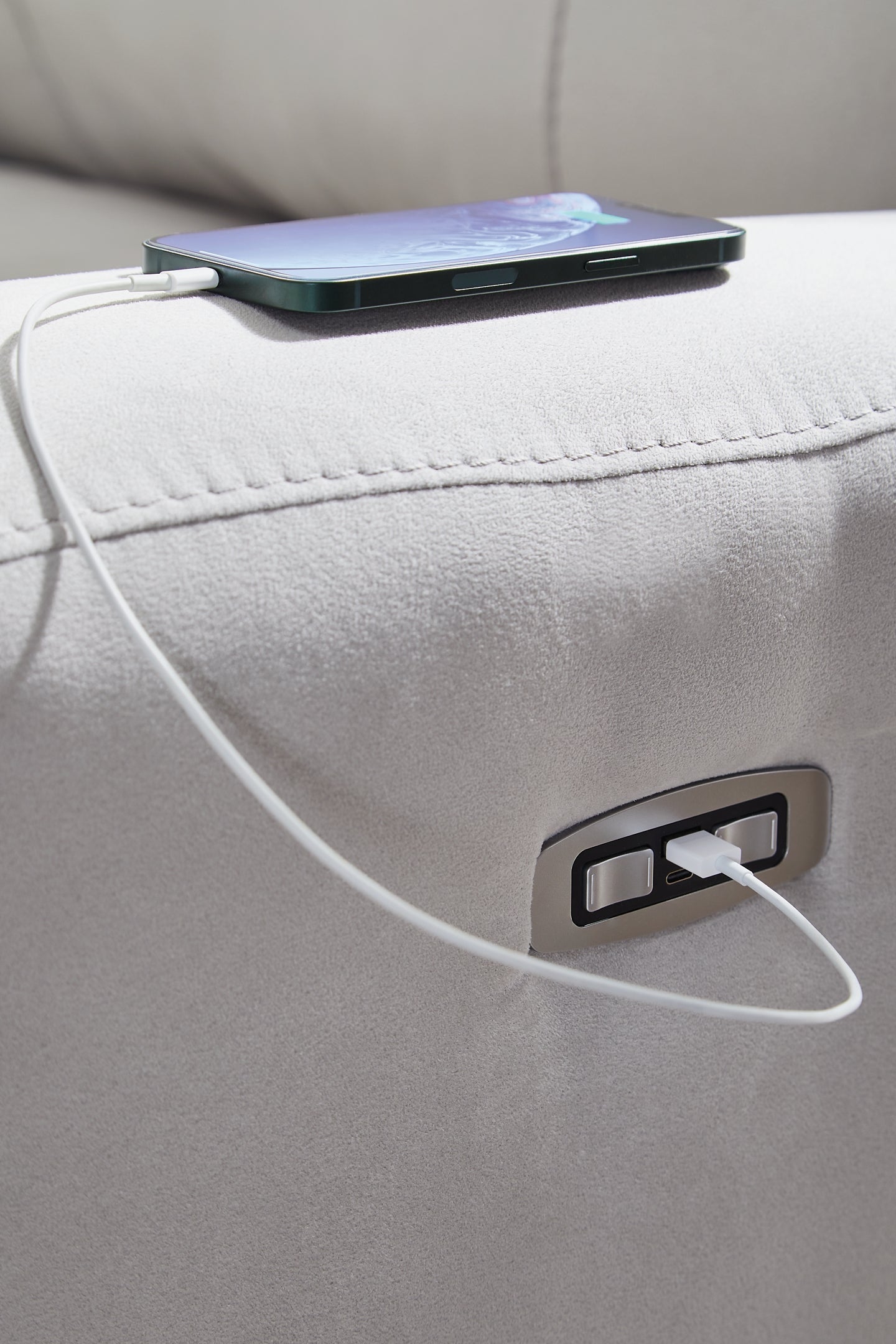 Canapé sectionnel inclinable électrique 5 pièces Social Pointe