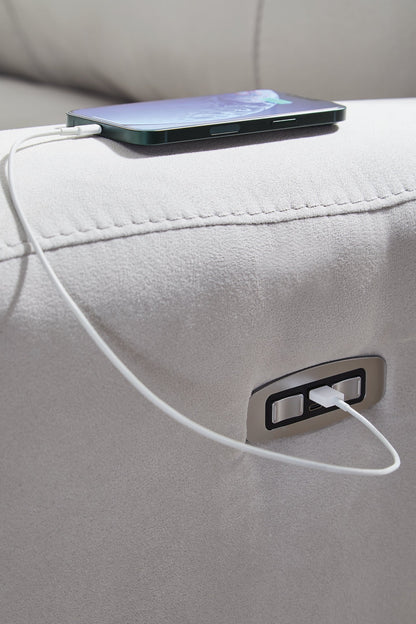 Canapé sectionnel inclinable électrique 3 pièces Social Pointe