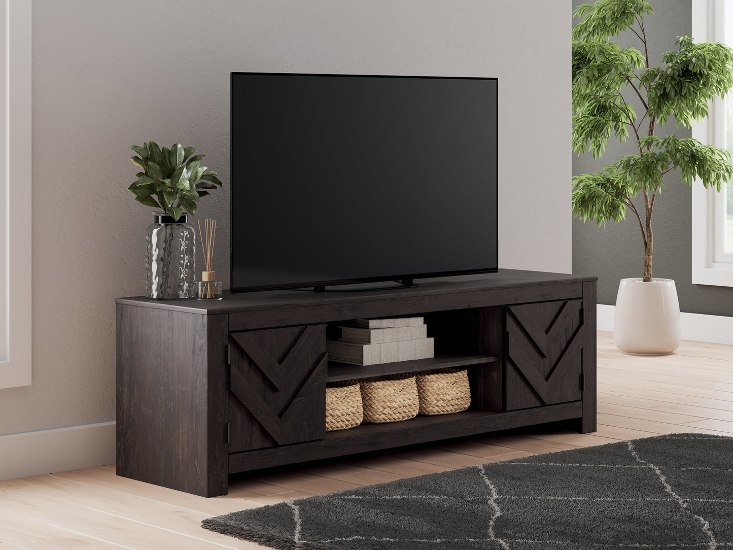 Meuble TV Cayboni LG avec option cheminée