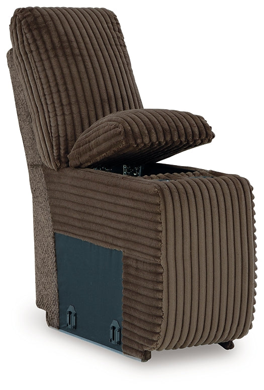 Canapé sectionnel inclinable 4 pièces de qualité supérieure avec méridienne