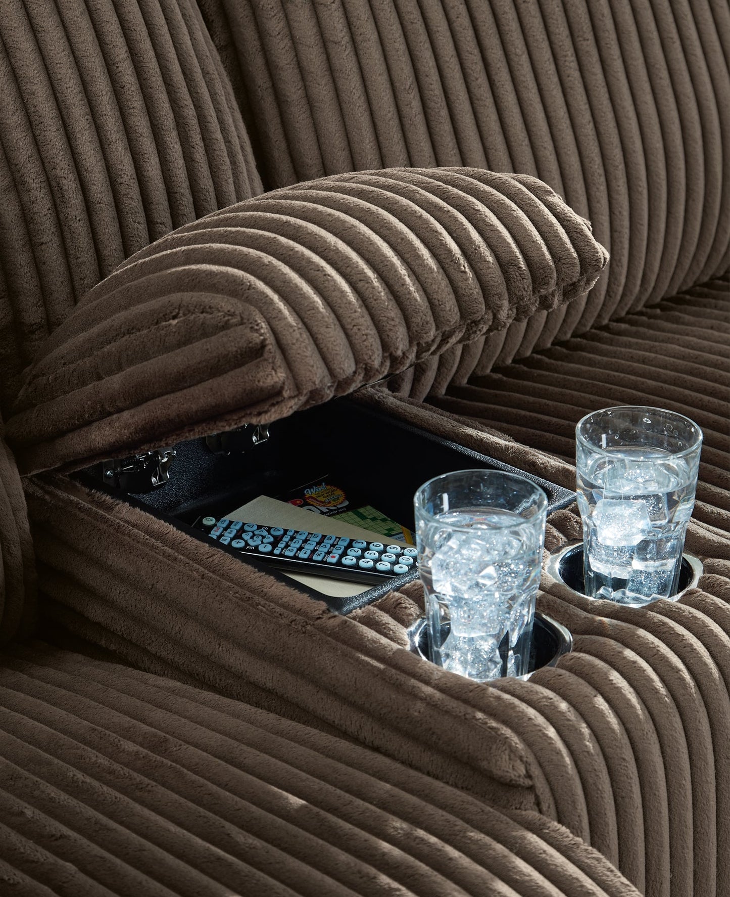 Canapé sectionnel inclinable 4 pièces de qualité supérieure avec méridienne