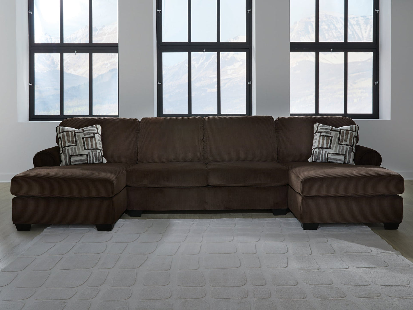 Canapé sectionnel 3 pièces Kimlee avec méridienne double