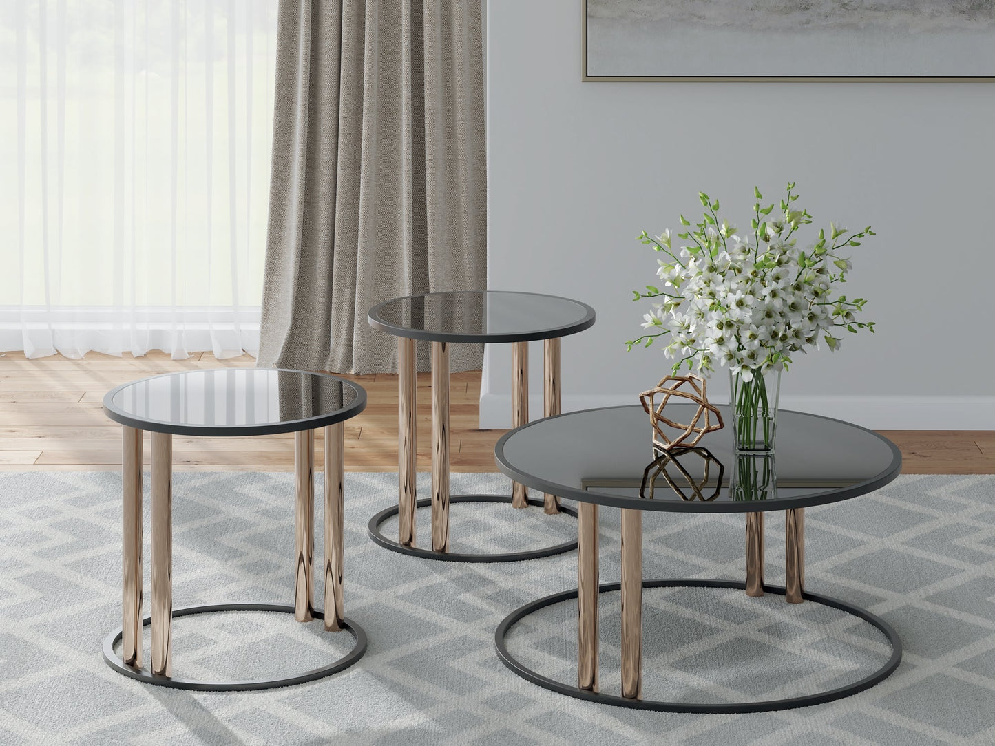 Ensemble de tables d'appoint Hannerly (3/CN)