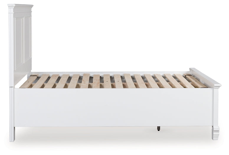 Lit de rangement à panneau complet Fortman