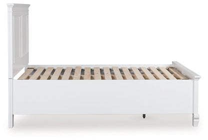 Lit de rangement à panneau complet Fortman