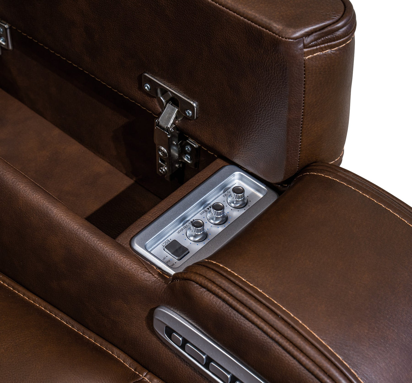 Fauteuil inclinable électrique Knightington avec sièges audio